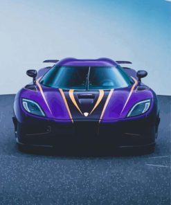 Purple Koenigsegg Agera Diamond Painting