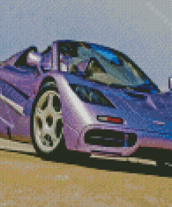 Purple McLaren F1 Car Diamond Painting