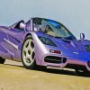 Purple McLaren F1 Car Diamond Painting