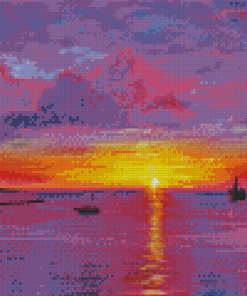 Purple Sunset Diamond Painting