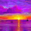 Purple Sunset Diamond Painting