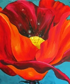 Red Poppy Georgia Okeefe Diamond Painting