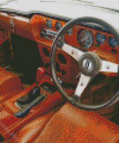 Reliant Scimitar Car Interior Diamond Painting