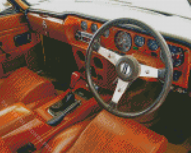 Reliant Scimitar Car Interior Diamond Painting