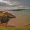 Rhossili Worms Head Island Diamond Painting