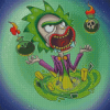 Rick And Morty Joker Cartoon Diamond Painting