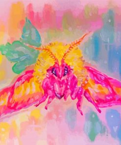 Rosy Maple Moth Diamond Painting