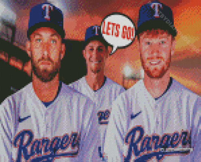 Royals Baseball Players Diamond Painting