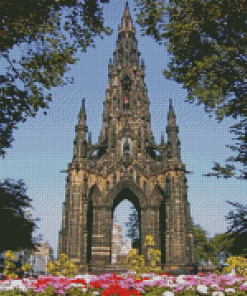 Scott Monument Princes Street Garden Diamond Painting