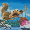 Scrat Ice Age Animation Diamond Painting