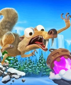 Scrat Ice Age Animation Diamond Painting