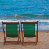 Sea Side With Deckchair Diamond Painting