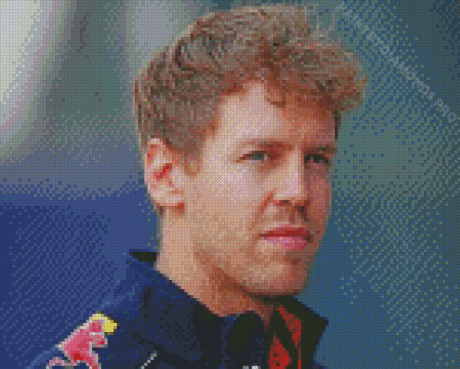 Sebastian Vettel Racer Diamond Painting