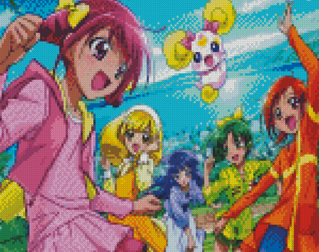 Smile Pretty Cure Diamond Painting