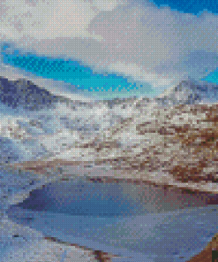 Snowdonia National Park Winter Landscape Diamond Painting