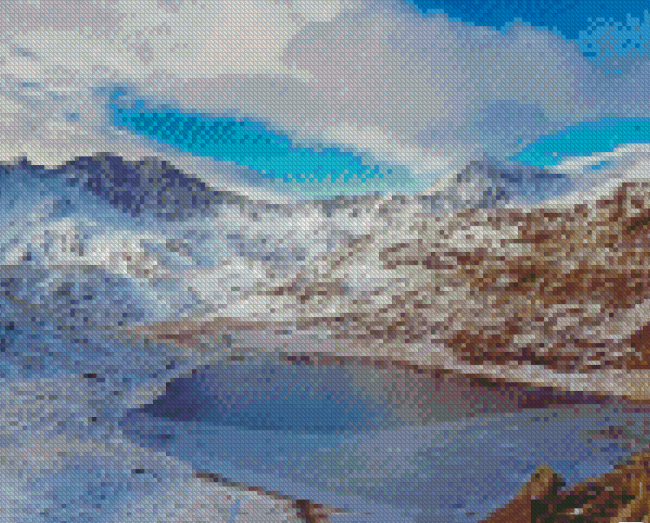 Snowdonia National Park Winter Landscape Diamond Painting