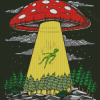 Space Mushroom Alien Diamond Painting