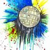 Splatter Death Star Space Diamond Painting