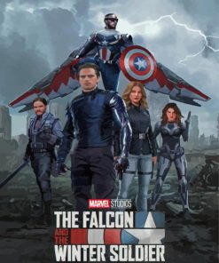 The Falcon And The Winter Soldier Disney Series Poster Diamond Painting