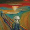 The Scream Alien Diamond Painting