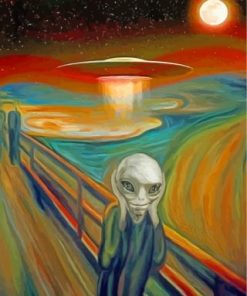 The Scream Alien Diamond Painting