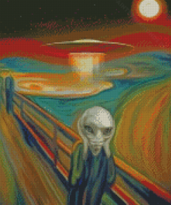 The Scream Alien Diamond Painting