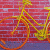 The Yellow Bike Diamond Painting