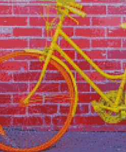 The Yellow Bike Diamond Painting