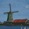 The Zaanse Schans Windmill Diamond Painting