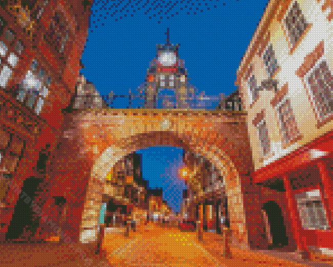 The Eastgate Clock In Chester City Diamond Painting