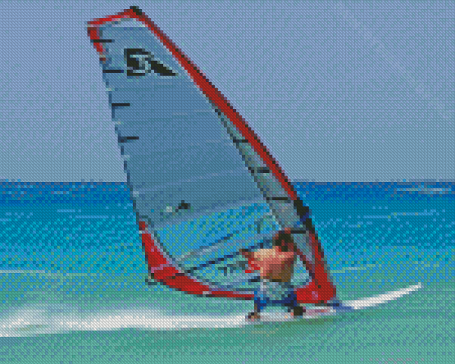 The Windsurfer Diamond Painting