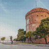 Thessaloniki White Tower Greece Diamond Painting