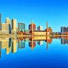 Toledo Ohio City Water Reflection Diamond Painting