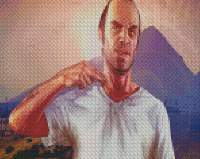 Trevor Philips Grand Theft Auto V Game Character Diamond Painting