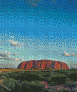 Uluru Australian Outback Landscape Diamond Painting