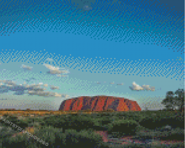 Uluru Australian Outback Landscape Diamond Painting