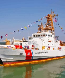 United States Coast Guard Boat Diamond Painting