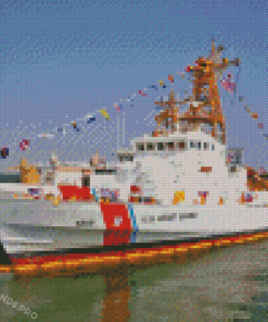 United States Coast Guard Boat Diamond Painting