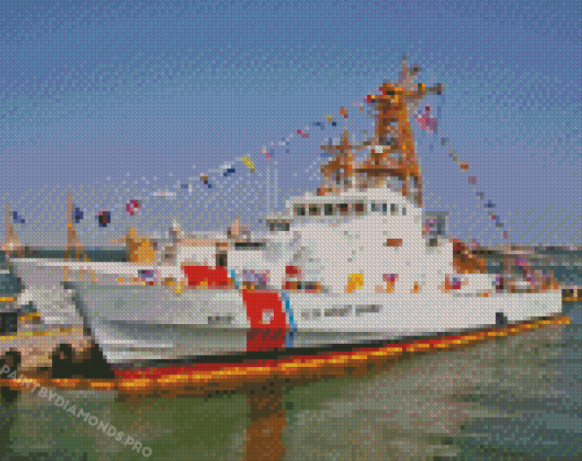 United States Coast Guard Boat Diamond Painting