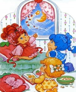 Vintage Strawberry Shortcake And Friends Diamond Painting