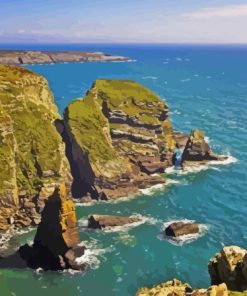 Wales South Stack Cliffs Diamond Painting