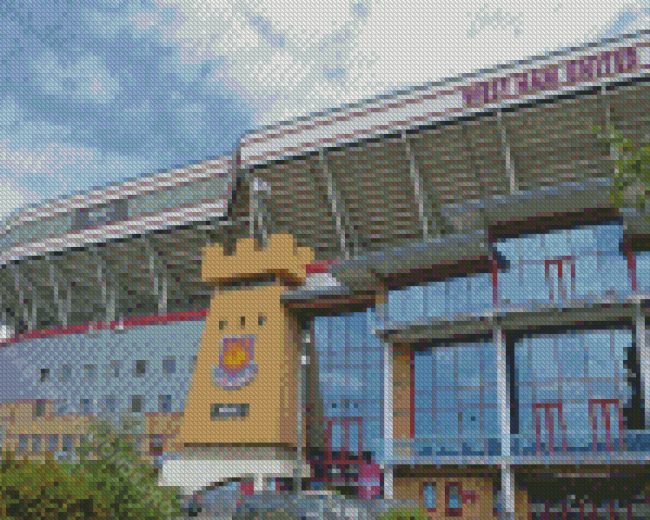 West Ham United Boleyn Ground Stadium Diamond Painting