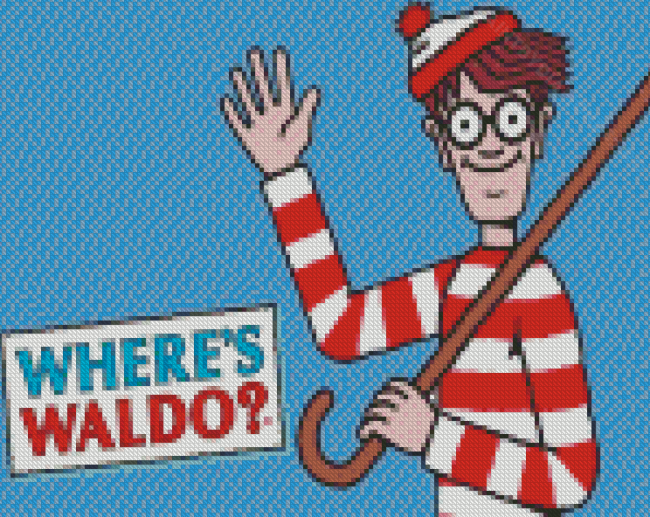 Wheres Waldo Game Poster Diamond Painting