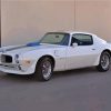 White 1970 Firebird Car Diamond Painting