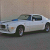 White 1970 Firebird Car Diamond Painting