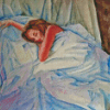 Woman On Bed Diamond Painting