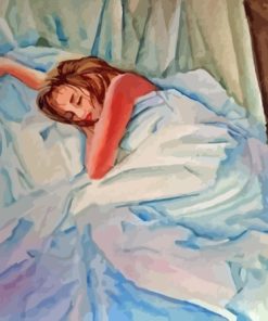 Woman On Bed Diamond Painting