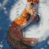 Aesthetic Fox Snow Art Diamond Painting