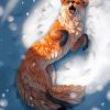 Aesthetic Fox Snow Art Diamond Painting