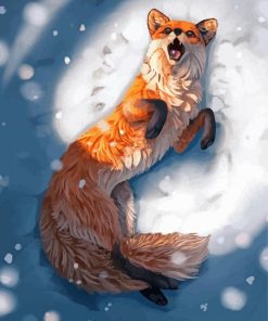 Aesthetic Fox Snow Art Diamond Painting